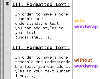 Wordwrap demo